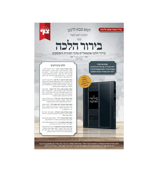 ⁦בירור הלכה סט ב' כרכים⁩ – תמונה ⁦2⁩